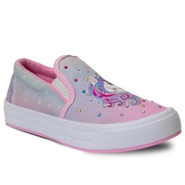 Imagem de Tenis Sapatenis Calce Fácil Nº 23 ao 34 Slip On Feminino Menina Confortável 11.127 (Rosa, BR, Criança de 4 a 8 anos, Numérico, 31)