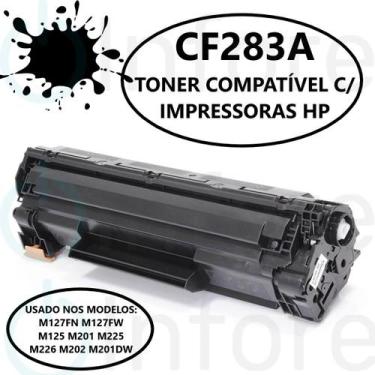 Imagem de Cartucho Toner M125A M201 M225 M226 M202 Compatível CF283a 283a 83a - 