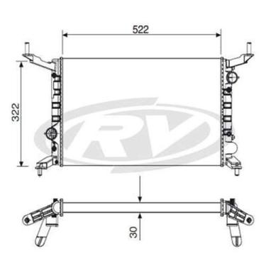 Imagem de Radiador Prisma 2006 a 2011 Visconde 12223