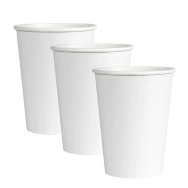 Imagem de Copo De Papel Biodegradável 200Ml Branco 50 Un Kit 3 - Geral