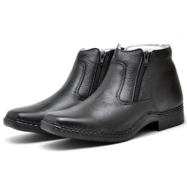 Imagem de Bota Ortopédica Masculina Couro Conforto Dia a Dia - Rubim Calçados, 4