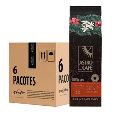 Imagem de Kit Torrado e Moído Astro Café Supremo 1,5 Kg