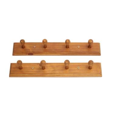 Imagem de Cabideiro Cabide de Parede  de madeira Pinus 4 penduradores Mod. Junio