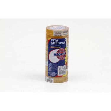 Imagem de Fita Adesiva PP 2000 12MM X 30M Transparente - Pacote com 10 - Eurocel