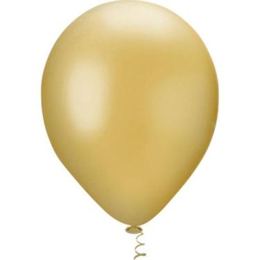 Imagem de Balão Cintilante N.090 Pérola Ouro - Pacote com 25 Unidades - Riberbal