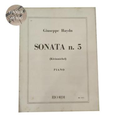 Imagem de Livro giuseppe haydn sonata n.5 kleinmichel piano ricordi (estoque ant