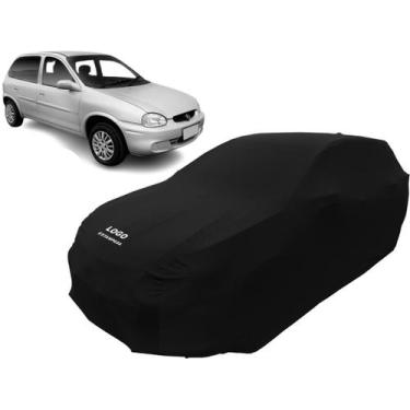 Imagem de Capa Para Cobrir Carro Chevrolet Corsa Wind Tecido Helanca - Mz, Preta