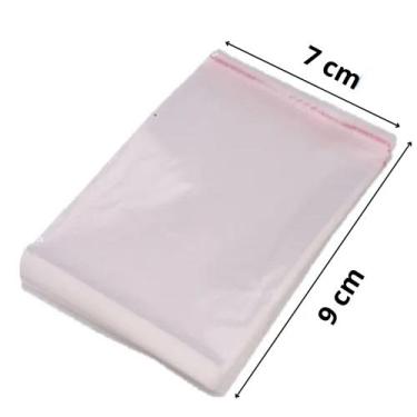 Imagem de Saco Adesivado Plástico Transparente 7x9+2cm Aba 500 Unidades - Lucky 