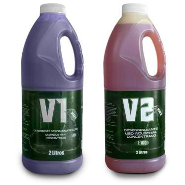 Imagem de Kit Shampoo Automotivo Acido 1/100 Desincrustante Desengraxante Barro 