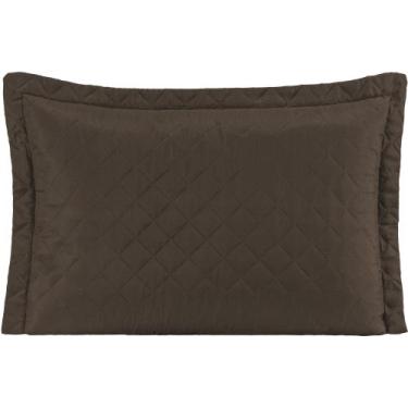 Imagem de Porta Travesseiro 70cm x 50cm avulso marrom - Tati Enxovais 