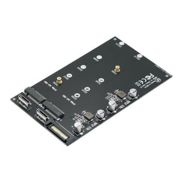 Imagem de xiwai Dual Oculink SFF-8612 SFF-8611 para NVME M.2 NGFF M-Key PCIe SSD 2280 22110 mm Placa de extensão adaptador para placa-mãe