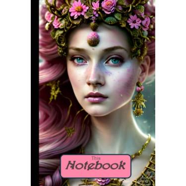 Imagem de The Pink Princess Notebook: Beautiful Portrait Digital Cover Art, Black, 120 lined pages, Notebook