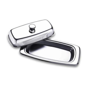 Imagem de Manteigueira Retangular Brinox Atina Aço Inox