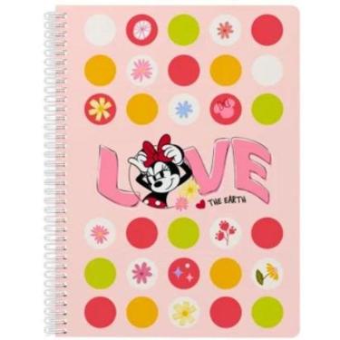 Imagem de Caderno Minnie Círculos Grande Arame 80 Folhas Escolar
