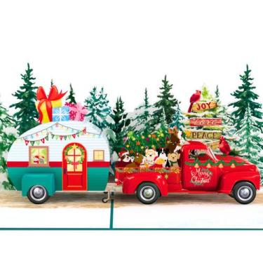 Imagem de Cartão de Natal 3D Pop Up HEARTAGS - 15x20cm