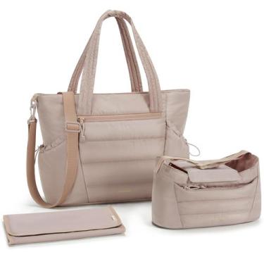 Imagem de Bolsa de Fraldas Mommore Tote com Organizador para Carrinho de Bebê