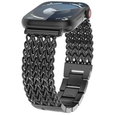 Imagem de Pulseira de Relógio Minyee em Aço Inoxidável para Apple Watch (41/40/3