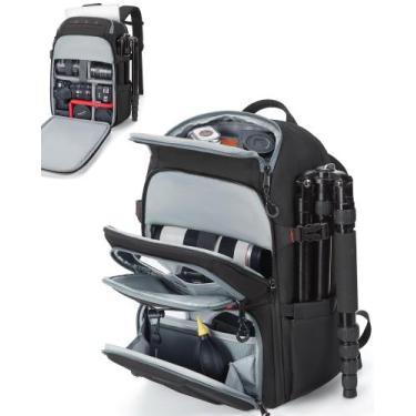 Imagem de Mochila BAGSMART para Câmera e Laptop 15,6" - Ideal para Fotógrafos