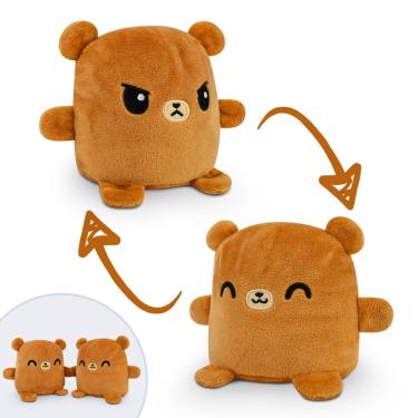 Imagem de Pelúcias magnéticas reversíveis Plushmates TeeTurtle Brown Bear