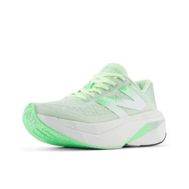 Imagem de New Balance FuelCell Supercomp Trainer V3 Tênis de corrida feminino, Água melão/cinza de argila/branco, 5.5 Wide
