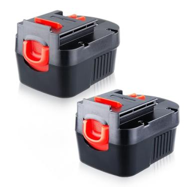 Imagem de Masione Bateria 2P 12V 4800mAh HPB12 NI-MH Substituição para bateria Black and Decker 12v FS120B FSB12 FS120BX Compatível com Black and Decker 12V bateria FS120B FSB12 FS120BX Ferramentas elétricas