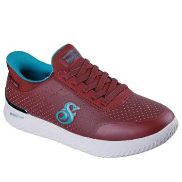 Imagem de Skechers Tênis masculino Snoop Vibez-Snooper confortável sem cadarço, Borgonha, 40