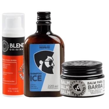 Imagem de Barba De Respeito Kit Blend Crescimento Shampoo Balm Premium