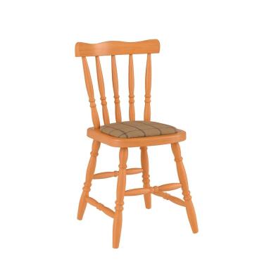 Imagem de Cadeira Madeira Maçica Daiana Estofada Natural Acetinado Piratini