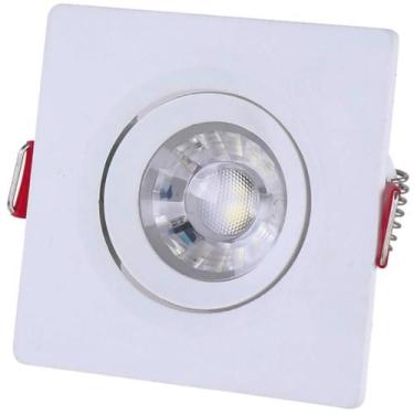Imagem de Spot LED Tramontina Quadrado 7 W 3000 K Luz Amarela