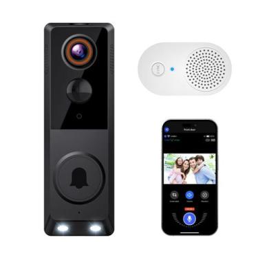 Imagem de Câmera de campainha inteligente sem fio SearByte 1080P com detecção de