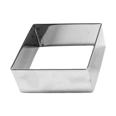 Imagem de Cortador Quadrado Biscoito Brownie Inox Massas N 3  5X4 Cm 