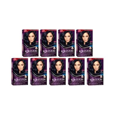 Imagem de Coloraçao Koleston 28 Preto Azulado - Kit C/9Un