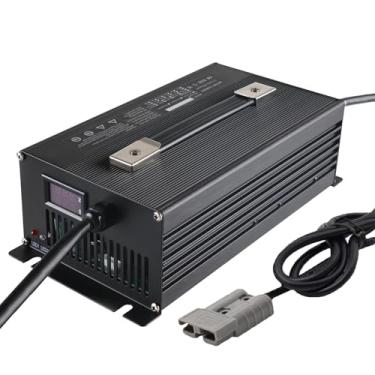 Imagem de Lzyjckh Carregador de Bateria para Empilhadeiras 36V 30A com Display LCD e Plugue Anderson de 120A/175A para Empilhadeira, Carro de Clube, Carrinho de Golfe, etc.,Black 36v 30a,120A Anderson