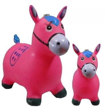 Imagem de Cavalinho Upa Upa Pula Pula Inflável Musical Brinquedo Infantil - Oca 