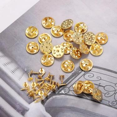 Imagem de 100 peças de alfinetes DIY joias de unhas acessórios de metal fivela de arco agulha materiais feitos à mão, 1X1X1CM, Metal, Sem Pedra Preciosa