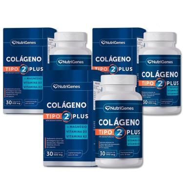 Imagem de Kit 3 Colageno Tipo 2 Plus 500 Mg 30 Caps - Nutrigenes-Unissex