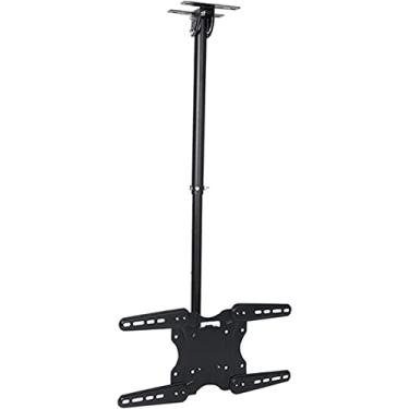 Imagem de Suporte de TV de parede universal para teto, suporte de TV de teto com ajuste de altura telescópico, serve na maioria das TVs de 26 a 55 polegadas, suporte de TV de até 25 kg