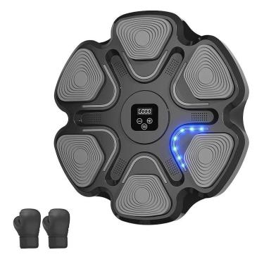 Imagem de Treino de Boxe Máquina Musical Led Inteligente com Luvas-Unissex