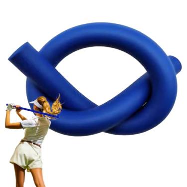 Imagem de Auxílio de treinamento de balanço de golfe – Bastão de balanço de golfe de longa aderência, corretor de postura flexível, bastão de treino portátil para pista de garagem e quintal competição de jogos