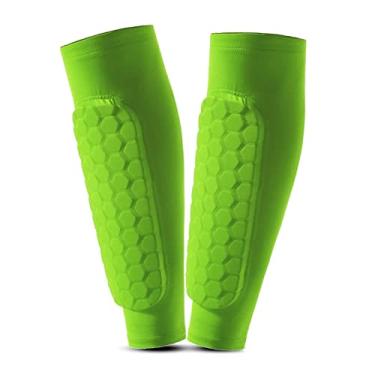 Imagem de Caneleiras de futebol, anticolisão celular, proteção respirável para panturrilha para todas as idades