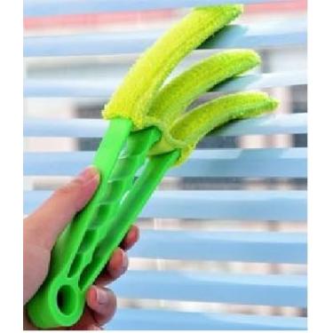 Imagem de Limpador de Persiana Horizontal com Microfibra, Inclui 1 Refil Extra, Ferramenta de Limpeza para Venezianas