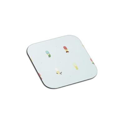 Imagem de Porta Copos Com Ilustração Personalizada Casquinhas de Sorvete - Tamanho 9x9 cm