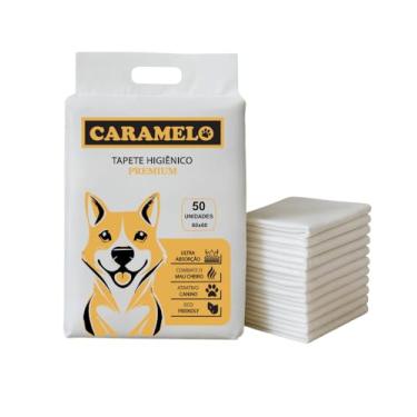 Imagem de Tapete Higiênico Pet Caramelo 60x60 – 50 Unidades | Ultra Absorvente, Antiodor, Vedação Total | Para Cães Filhotes e Adultos