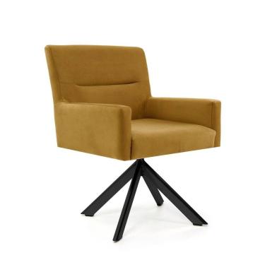 Imagem de Poltrona para Sala de Estar Veludo Giratória Angel Ouro