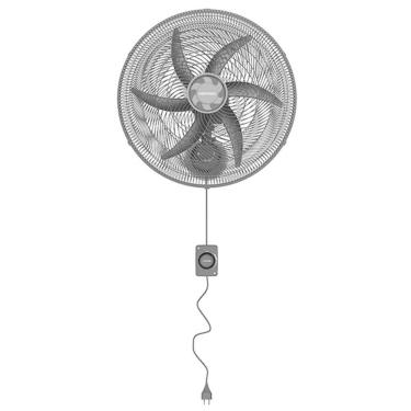 Imagem de Ventilador Osc Parede Monta Facil 50cm 6P Preto Premium Ventisol 220V