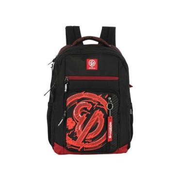 Imagem de Mochila Enaldinho de Costas Escolar Passeio Juvenil Youtuber Cor:Verme