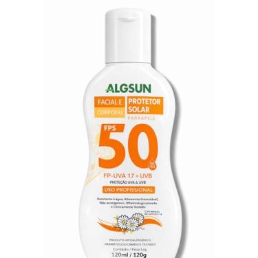 Imagem de PROTETOR SOLAR FACIAL E CORPORAL ALG SUN FPS 50 120ML | 1 Unidade