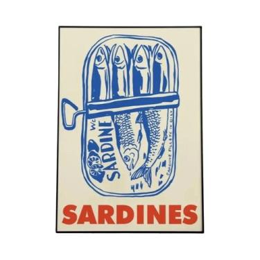 Imagem de Pôster De Arte De Parede Retro Italiano Com Pizza, Ramen, Vinho E Quei