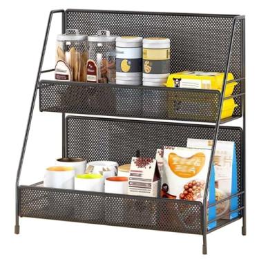 Imagem de 2 3 4 níveis Snack Batata Chip Display Rack para bancada, organizador de bebidas suporte/prateleira para escritório em casa caixa mesa supermercado, balcão suporte de armazenamento de fio de alimentos