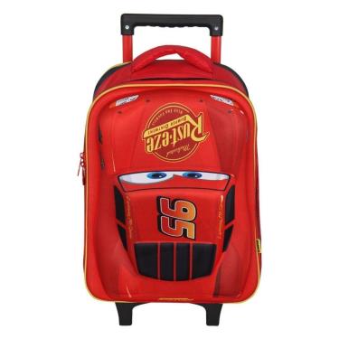 Imagem de Mochila de Rodinhas Escolar Infantil Carros 3D - Xeryus-Masculino